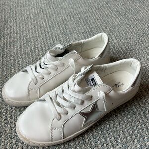 Vintage White and Gray Sneakers